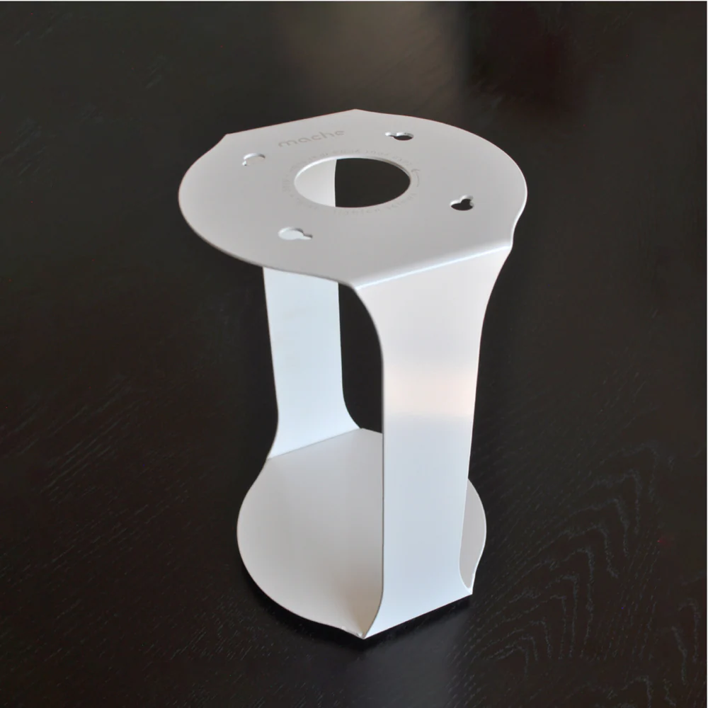 Yoga Mat Tube Floor Stand | White - Image 5