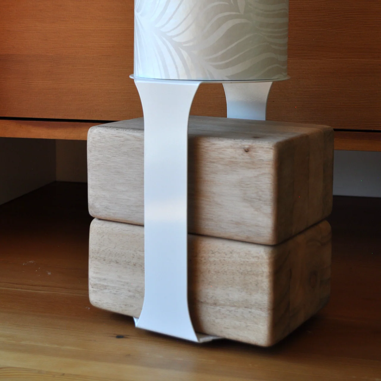 Yoga Mat Tube Floor Stand | White - Image 8