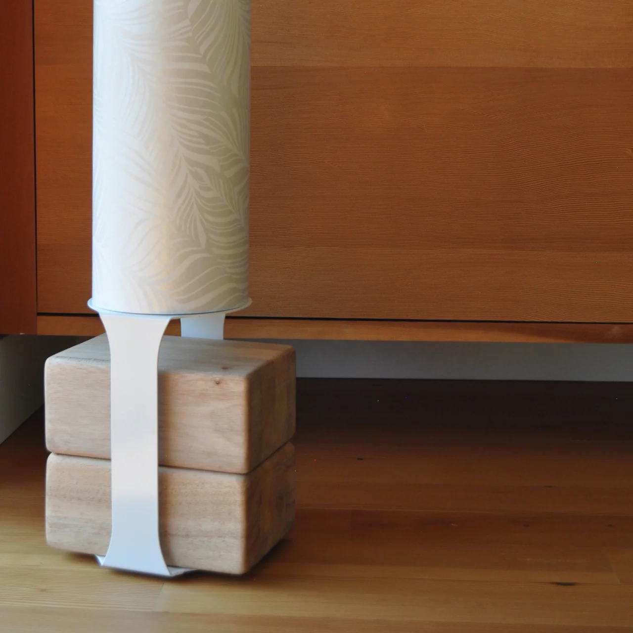 Yoga Mat Tube Floor Stand | White - Image 9