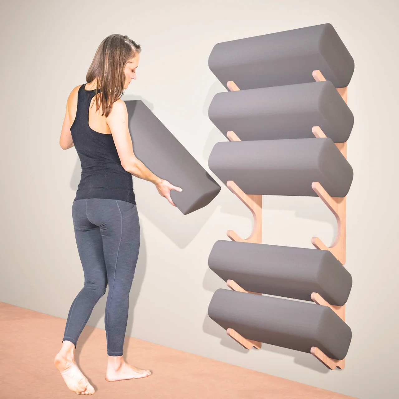 Yoga Prop Wall Organizer | Stack Rack - Image 2